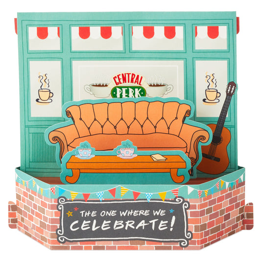 Warner Bros FRIENDS Paper Wonder Collection 3D Pop-Up Birthday Card