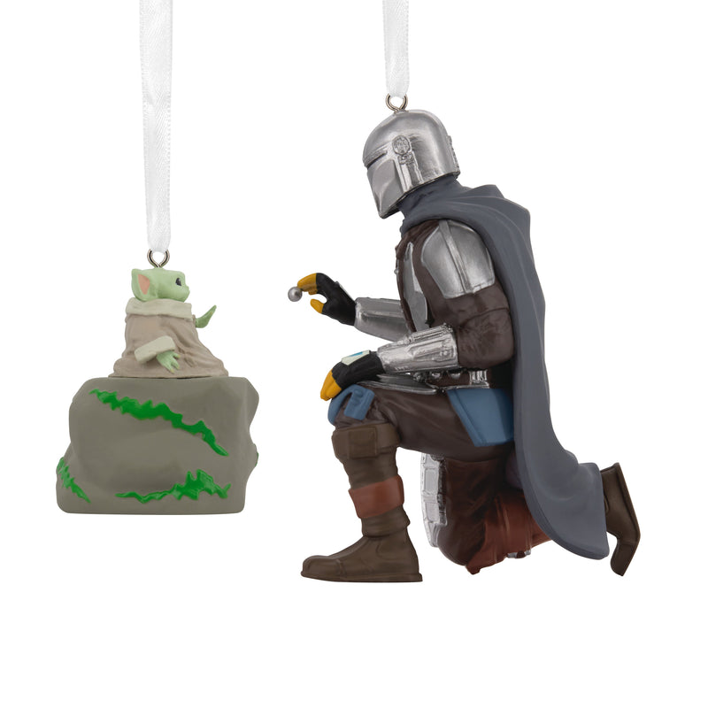 Storied Moments Star Wars™ Ornaments - Set of 2 - The Mandalorian™ & Grogu™
