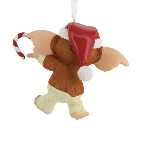 Collectable Gremlins Christmas - Gizmo the Mogwai with Candy Cane Ornament