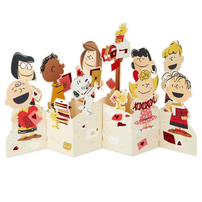 Valentine's Day Card - 3D & Pop Up PEANUTS™ Gang & Love Letters Design
