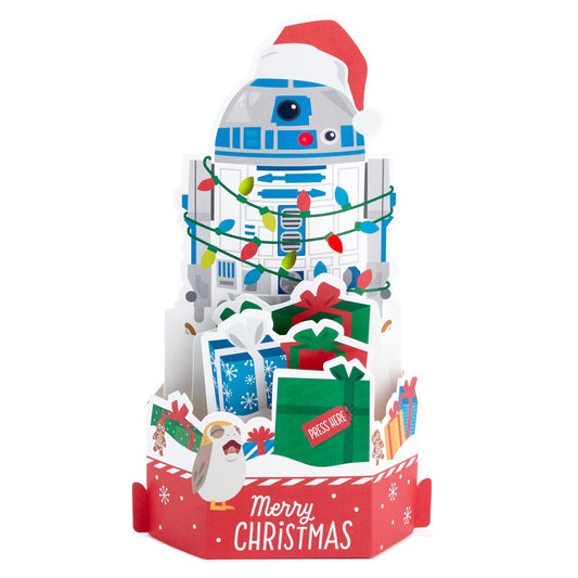 Christmas Musical Paper Wonder Card - 3D Pop-Up Star Wars™ R2-D2 Light and Music Design