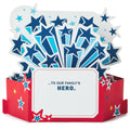 Musical & Light Up Father's Day Card - 3D Pop-Up Superman Logo
