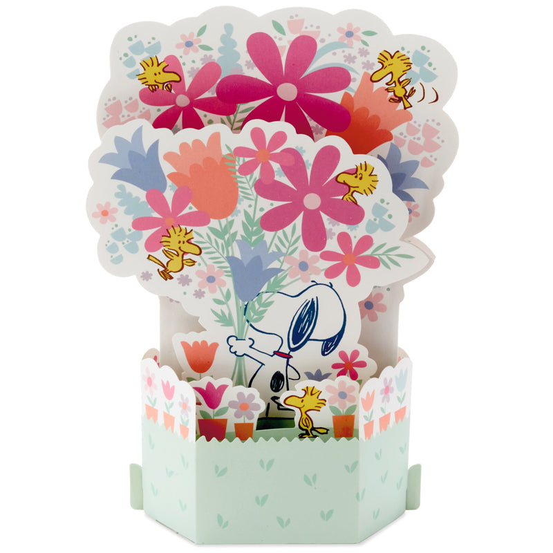 Musical & Light Up Mother's Day Card - 3D Pop-Up PEANUTS™ SNOOPY Design