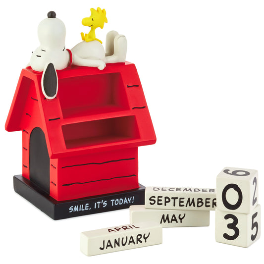 PEANUTS™ SNOOPY & WOODSTOCK Perpetual Doghouse Calendar