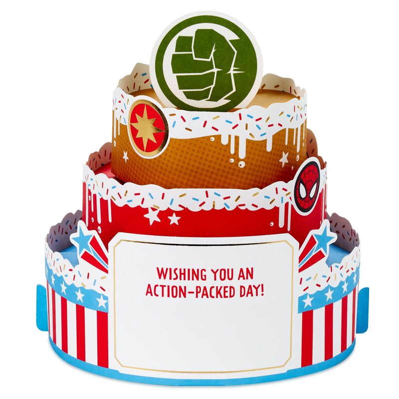 MARVEL Avengers Paper Wonder Collection 3D Pop-Up Birthday Card