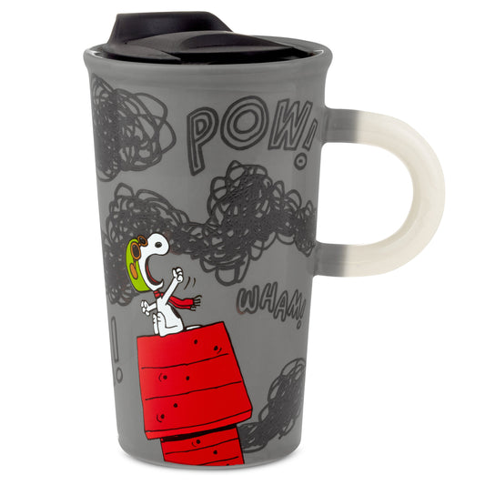 PEANUTS™ SNOOPY Colour Changing Ceramic Travel Mug with Lid
