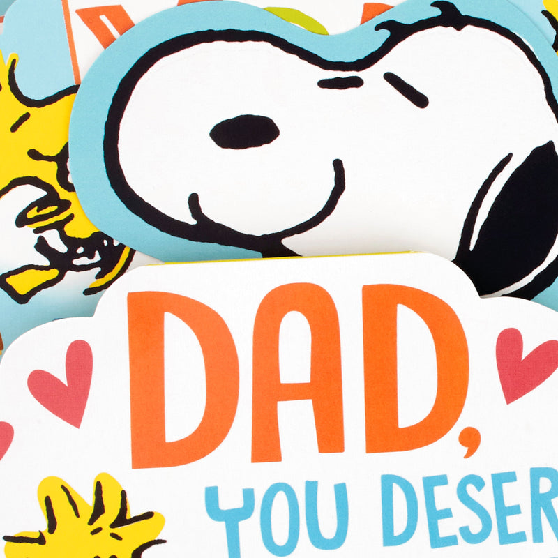 Musical Father's Day Card for Dad - 3D & Pop Up PEANUTS™ SNOOPY & WOODSTOCK Design