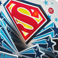 Musical & Light Up Father's Day Card - 3D Pop-Up Superman Logo