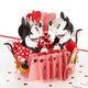 3D Disney Mickey & Minnie Mouse Valentine's Day Card