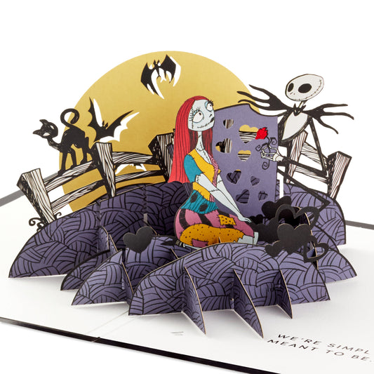 Greeting Card - 3D & Pop Up The Nightmare Before Christmas Graveyard Design