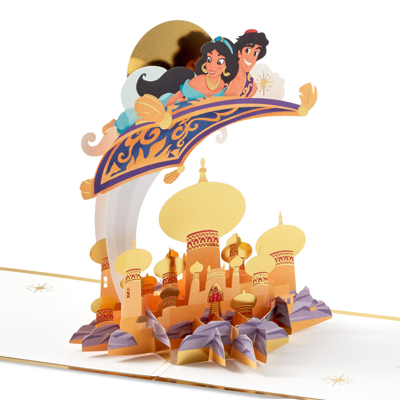Signature Paper Wonder Collection 3D Pop-Up Disney Aladdin Celebration Card