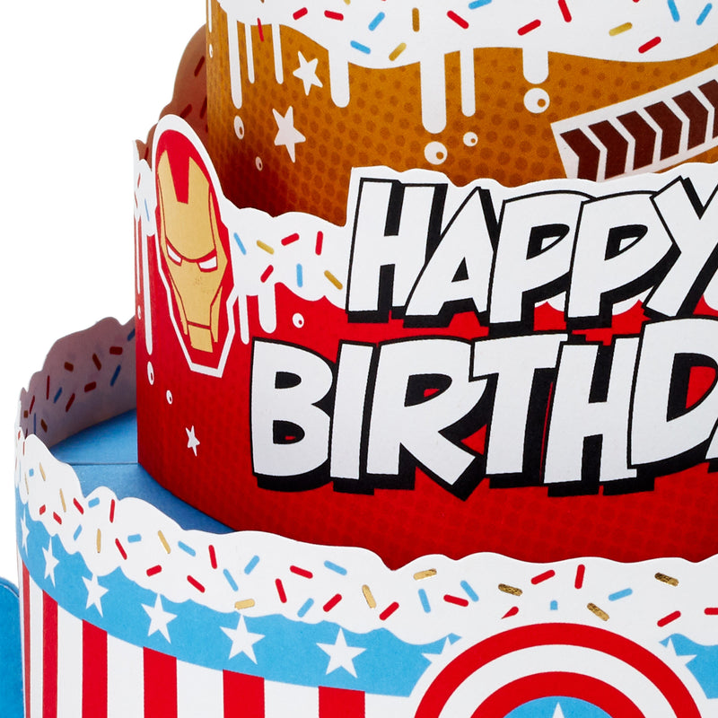 MARVEL Avengers Paper Wonder Collection 3D Pop-Up Birthday Card