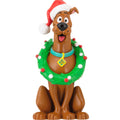 Collectable Scooby-Doo Hanging Ornament - Scooby-Doo with Wreath & Santa Hat