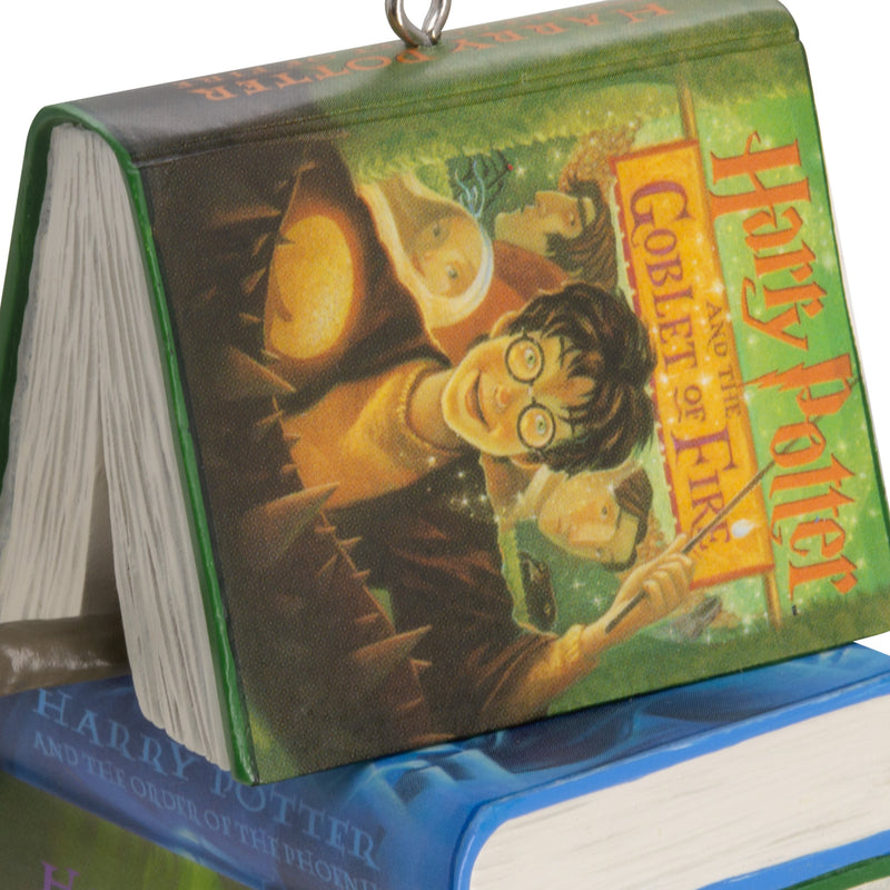 Collectable Harry Potter™ - Book Stack and Wand Ornament