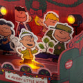 Christmas Paper Wonder Card - 3D Pop-Up PEANUTS™ Characters with Light and Sound Design