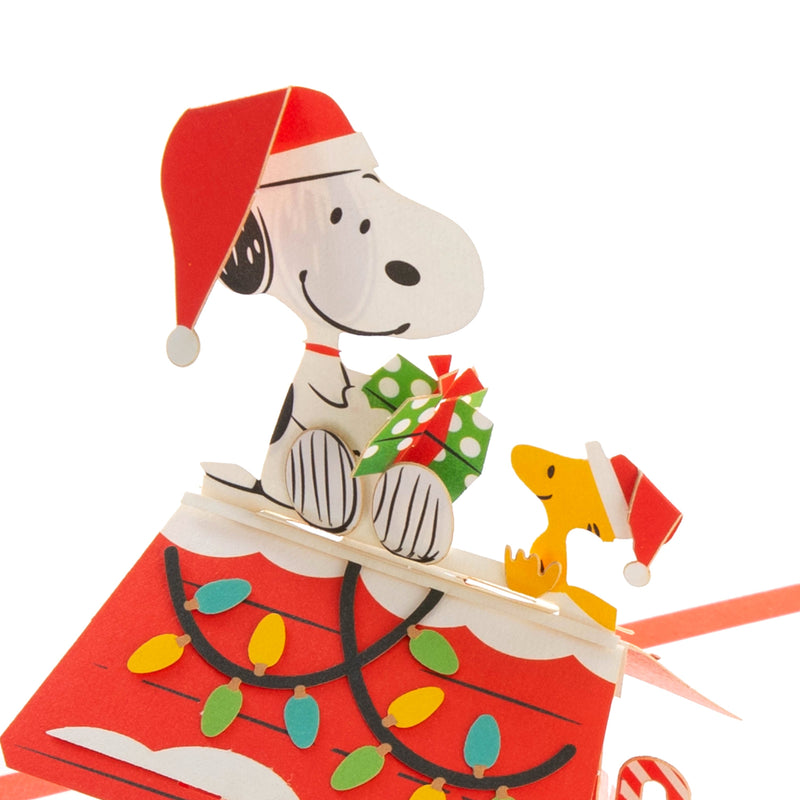 Paper Wonder Christmas Card - 3D SNOOPY'S Dog House Design