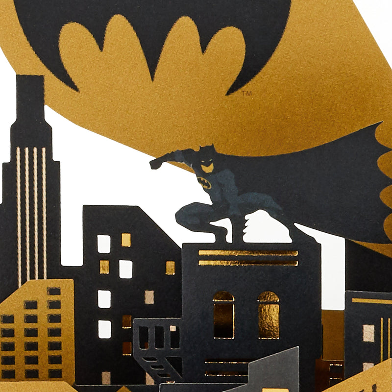 Any Occasion Greeting Card - 3D Pop-Up Batman Design