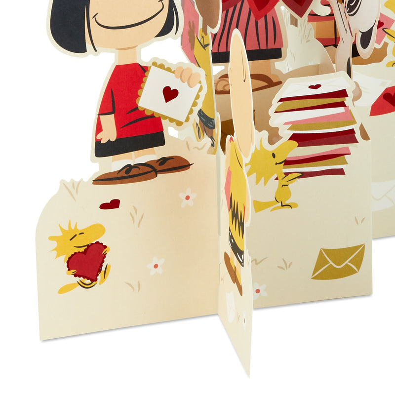 Valentine's Day Card - 3D & Pop Up PEANUTS™ Gang & Love Letters Design