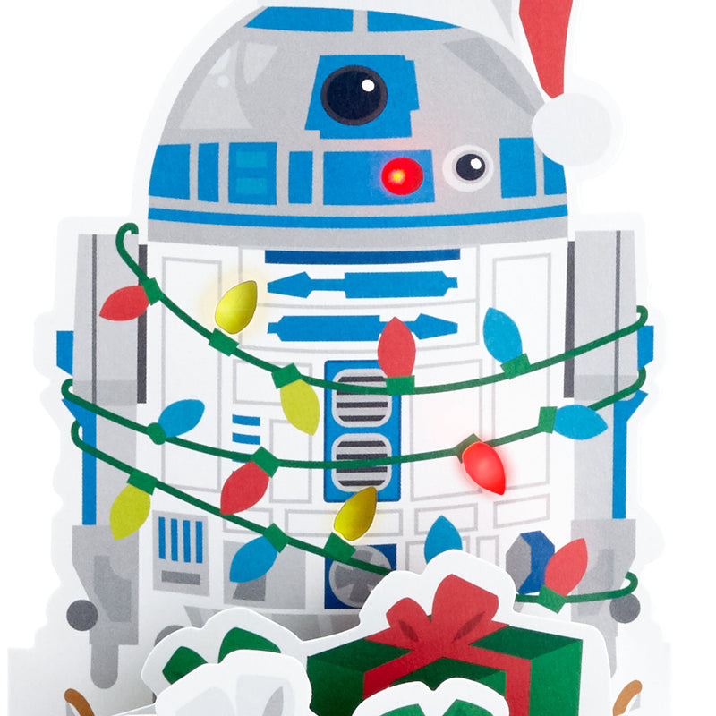 Christmas Musical Paper Wonder Card - 3D Pop-Up Star Wars™ R2-D2 Light and Music Design