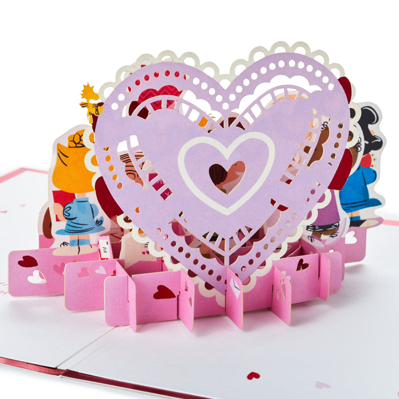 Paper Wonder Valentine's Day Card - 3D Pop-Up PEANUTS™ SNOOPY & Friends Design