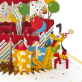 Birthday Card - 3D & Pop Up Disney Mickey Mouse & Pluto Design