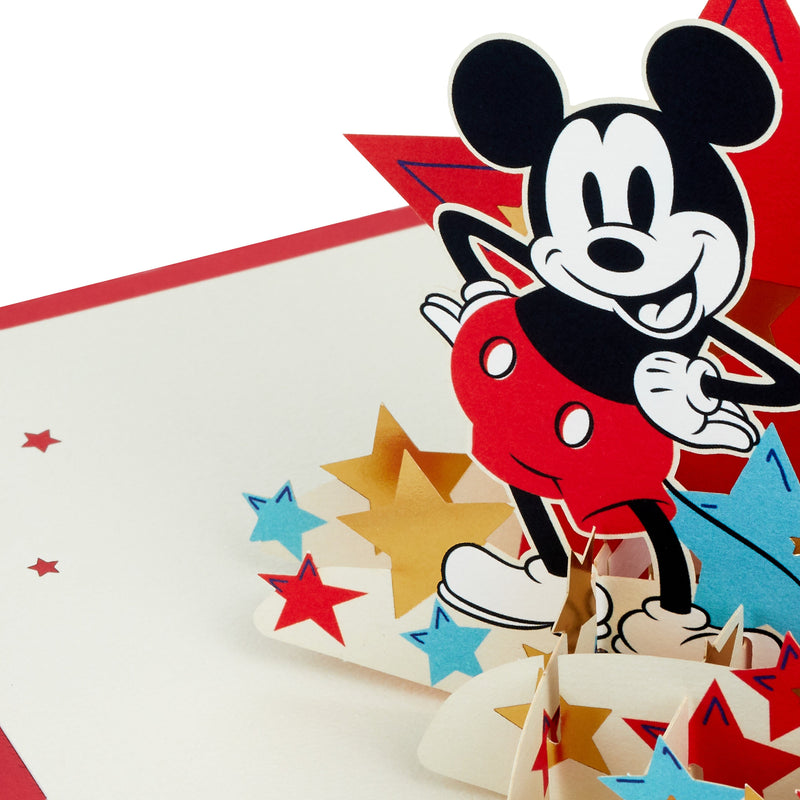 Any Occasion Card - 3D Pop-Up Disney Mickey Mouse Design