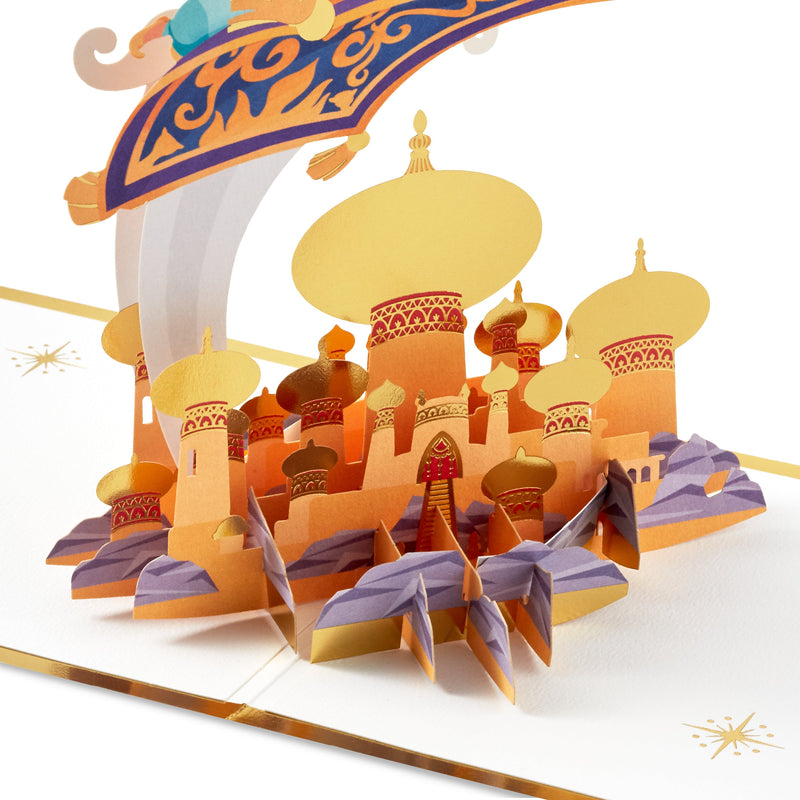 Signature Paper Wonder Collection 3D Pop-Up Disney Aladdin Celebration Card