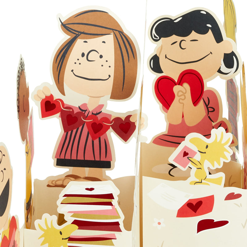 Valentine's Day Card - 3D & Pop Up PEANUTS™ Gang & Love Letters Design