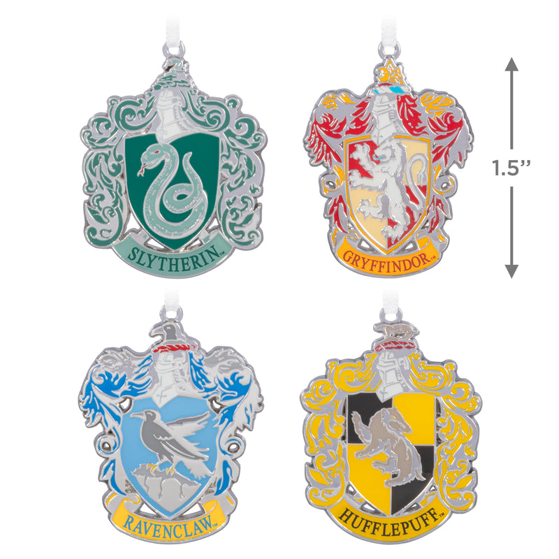 Collectable Harry Potter™ Keepsakes - Set of 4 Hogwarts™ House Crest Ornaments