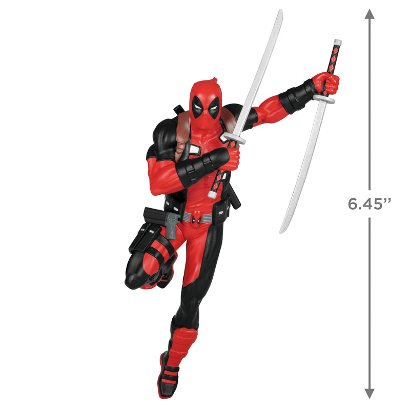 Keepsake MARVEL Hanging Ornament - Deadpool with Katanas Design