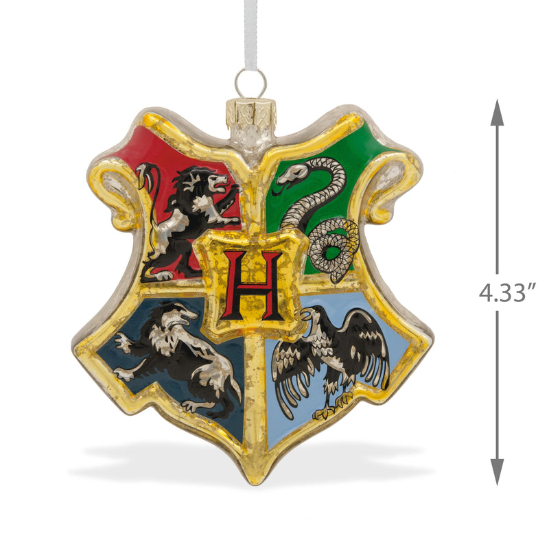 Harry Potter™ Glass Ornament - Hogwarts™ Crest