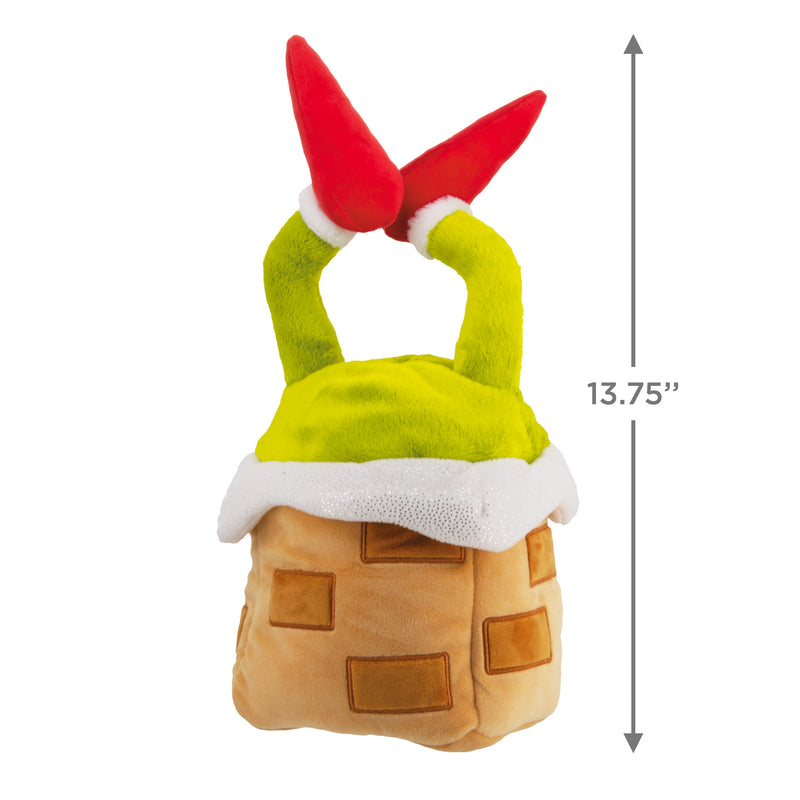 Dr Seuss Plush Christmas Tree Topper - The Grinch in a Chimney