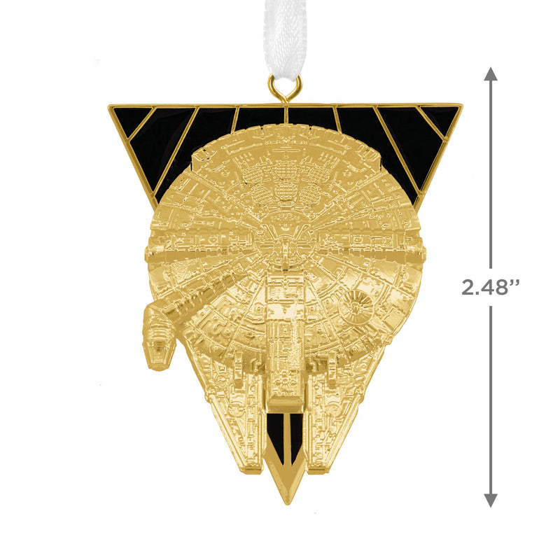 Premium Collectable Star Wars™ - Golden Millennium Falcon Ornament