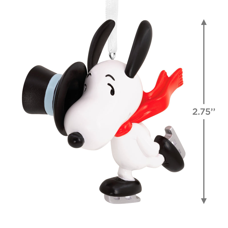 Collectable PEANUTS™ Hanging Ornament - SNOOPY Ice Skating with Top Hat