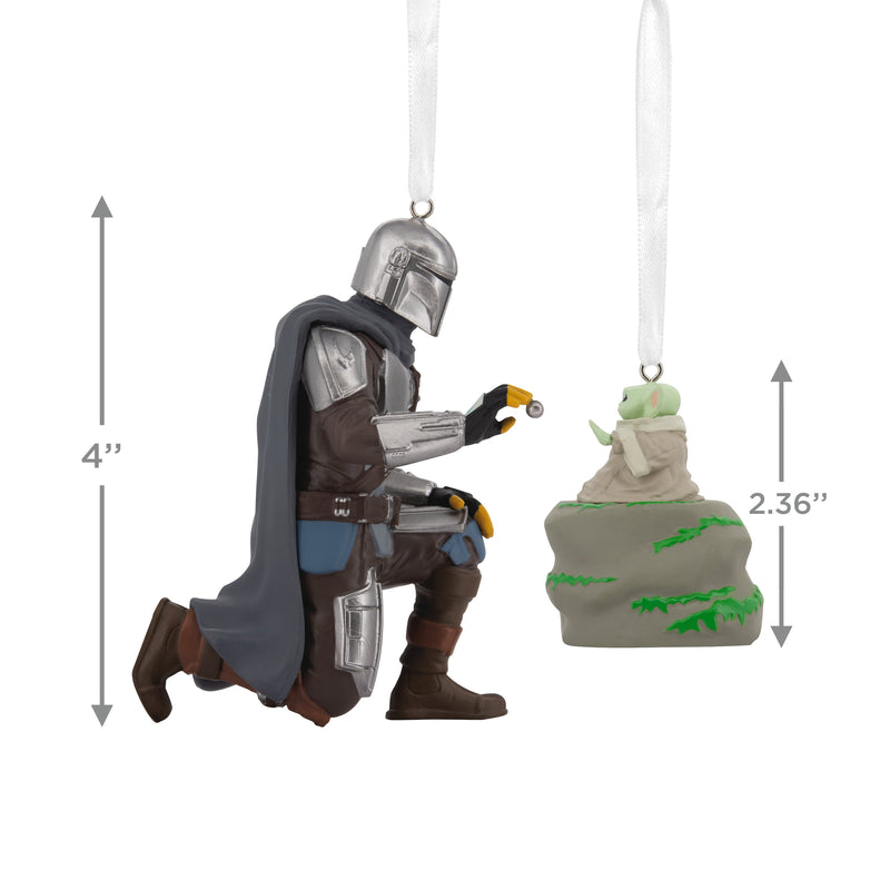 Storied Moments Star Wars™ Ornaments - Set of 2 - The Mandalorian™ & Grogu™