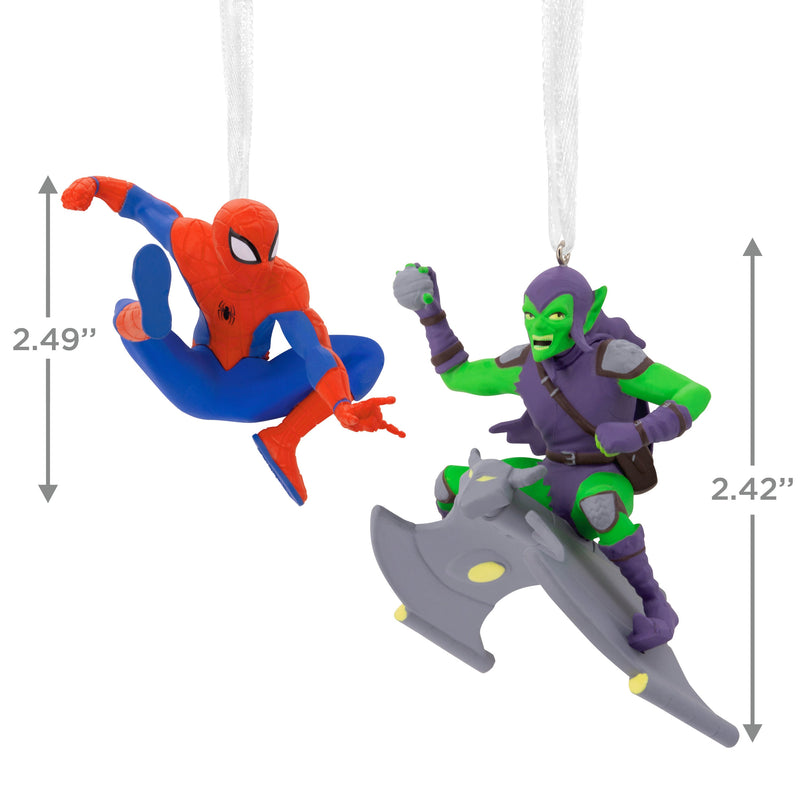 Storied Moments MARVEL Ornaments - Set of 2 - Spider-Man & Green Goblin
