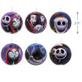 The Nightmare Before Christmas Tin Bauble Christmas Ornaments, Pack of 12