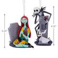 Storied Moments Disney The Nightmare Before Christmas Ornaments - Set of 2 - Jack & Sally