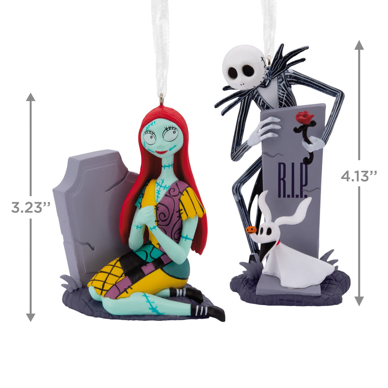 Storied Moments Disney The Nightmare Before Christmas Ornaments - Set of 2 - Jack & Sally