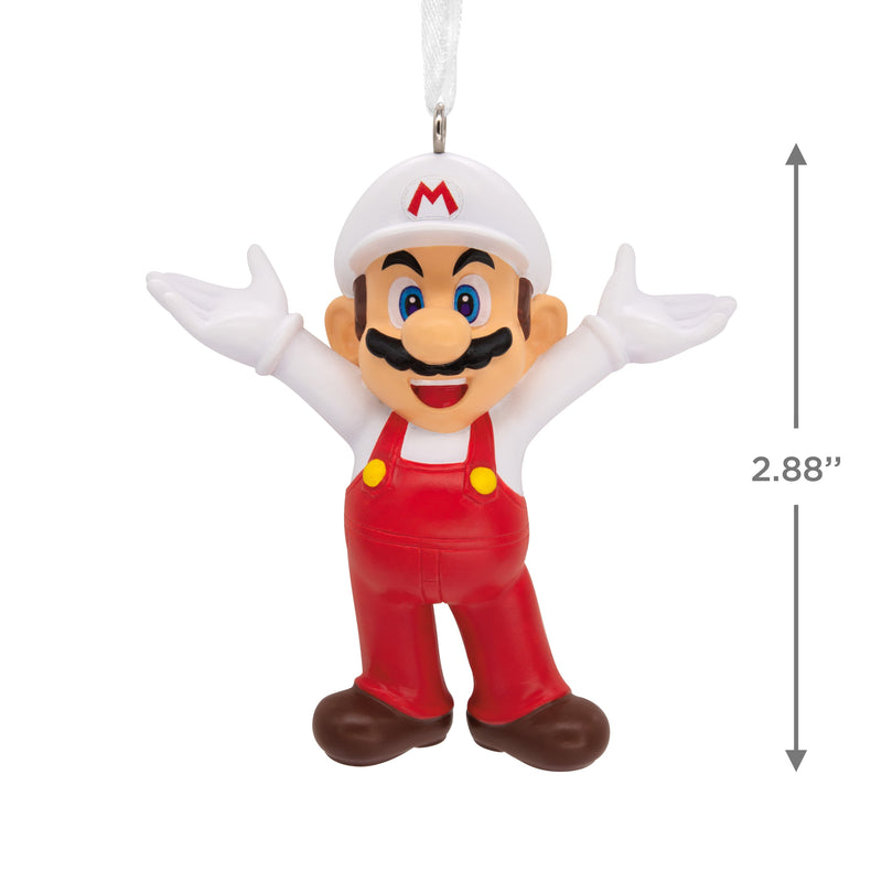 Collectable Super Mario - Red & White Fireball Mario Ornament