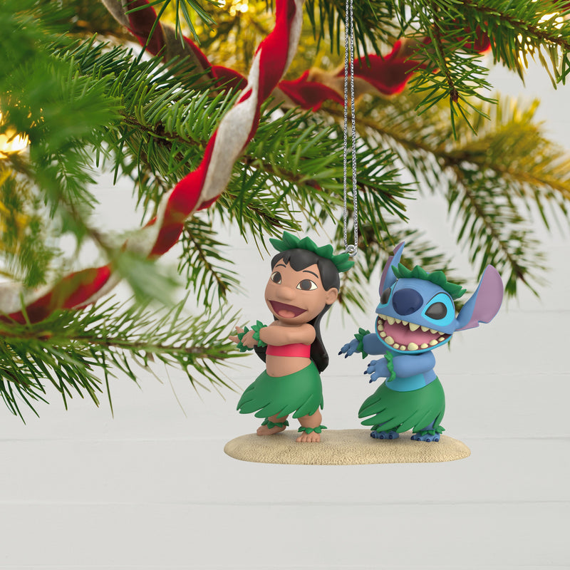Keepsake Disney Hanging Ornament - Lilo & Stitch Dancing Design