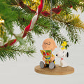 Keepsake PEANUTS™ Hanging Ornament - Charlie Brown, SNOOPY & WOODSTOCK with Comic Design
