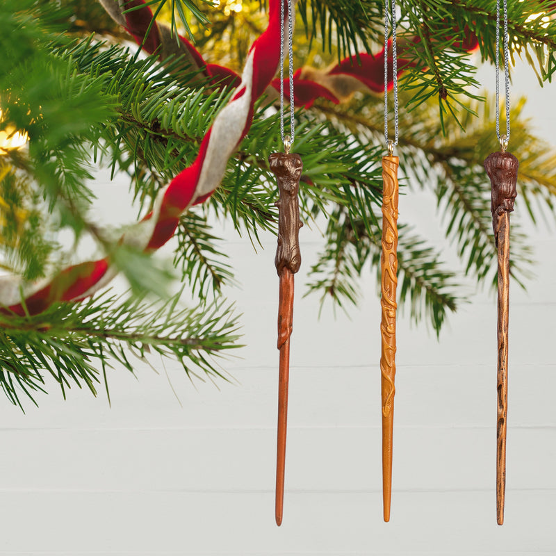 Keepsake Harry Potter™ Ornaments - 3 Pack Magic Wands Design