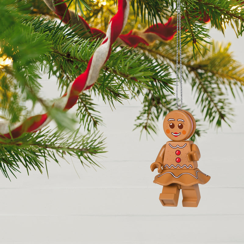 Keepsake LEGO® Ornament- Gingerbread Girl Minifigure Design