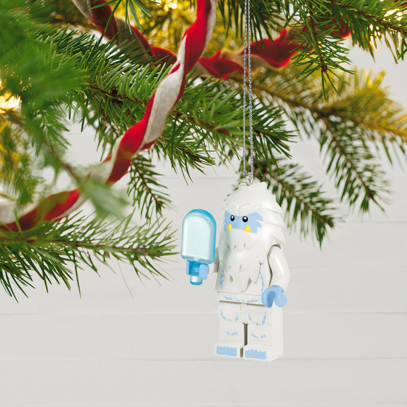 Keepsake LEGO® Ornament - Yeti and Ice-Lolly Minifigure Design