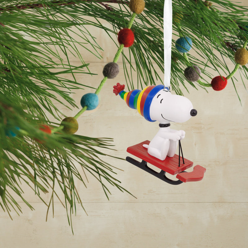 Collectable PEANUTS™ - SNOOPY on Sled Ornament