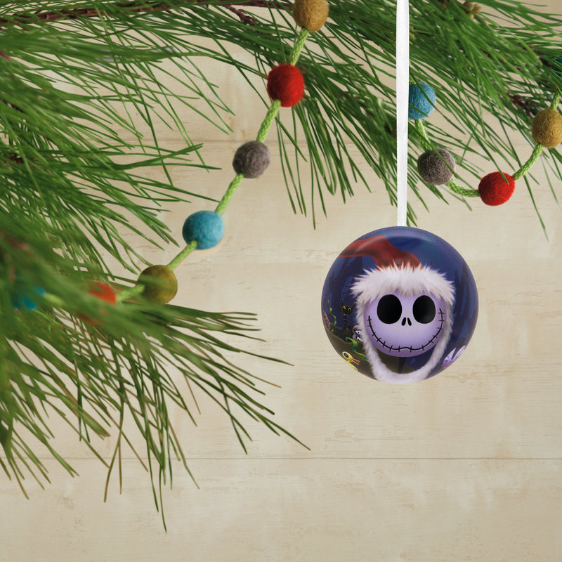 The Nightmare Before Christmas Tin Bauble Christmas Ornaments, Pack of 12