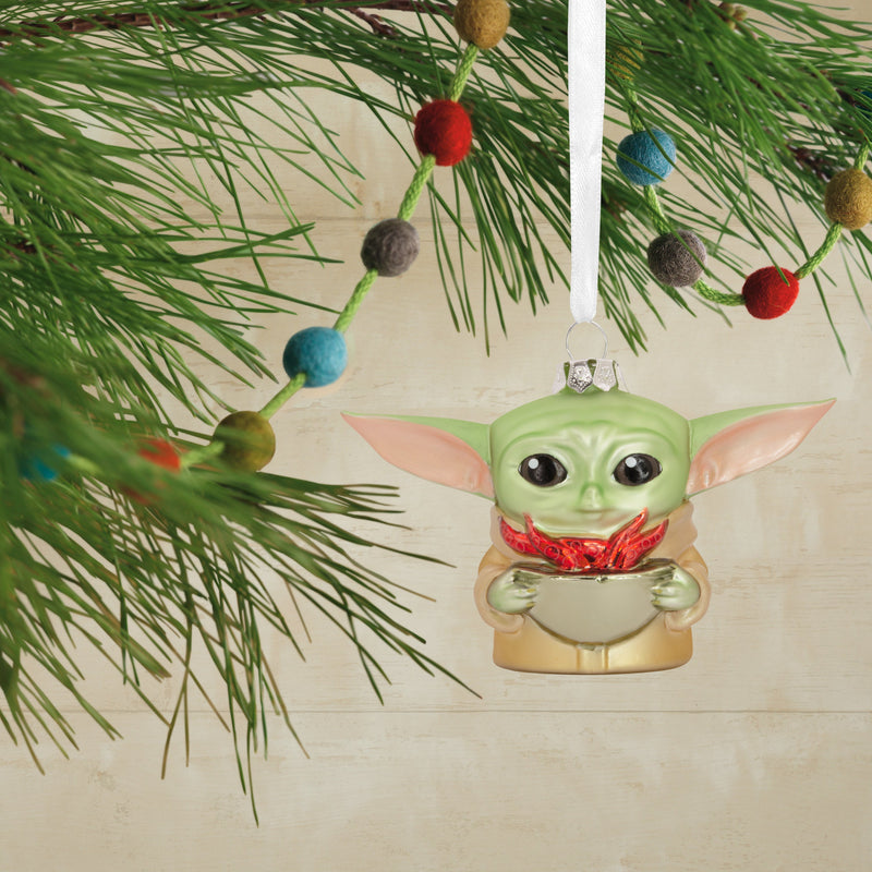 Star Wars™ The Mandalorian™ Glass Ornament - Grogu™ Bowl of Squid