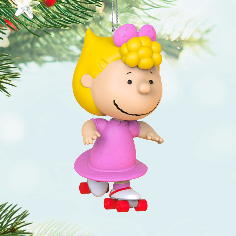 Keepsake PEANUTS™ Hanging Ornament - Sally Brown Roller-skating Design