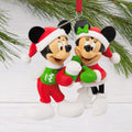 Collectable Disney Christmas - Festive Mickey & Minnie Mouse Ornament